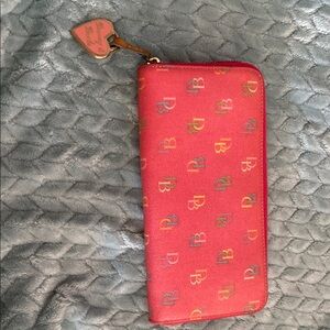 Dooney & Bourke Pink Zip-Around Wallet